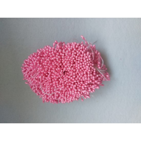 Тычинка средняя для цветов цв. розовый, цена за 100 шт